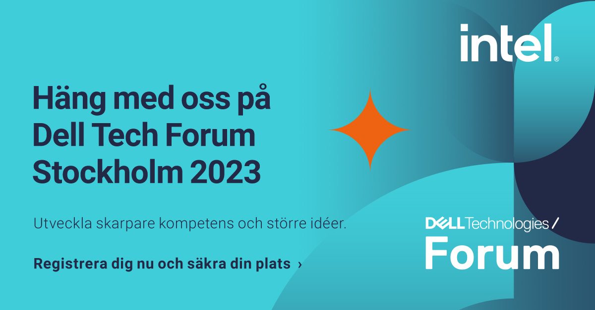 Upplev Dell Technologies Forum tillsammans med oss!